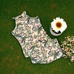 Floral stretch midi dress